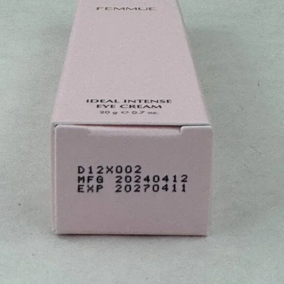Femmue Ideal Intense Eye Cream 20g Anti-Aging Hydrating Reduces Puffiness NEW - Picture 5 of 7